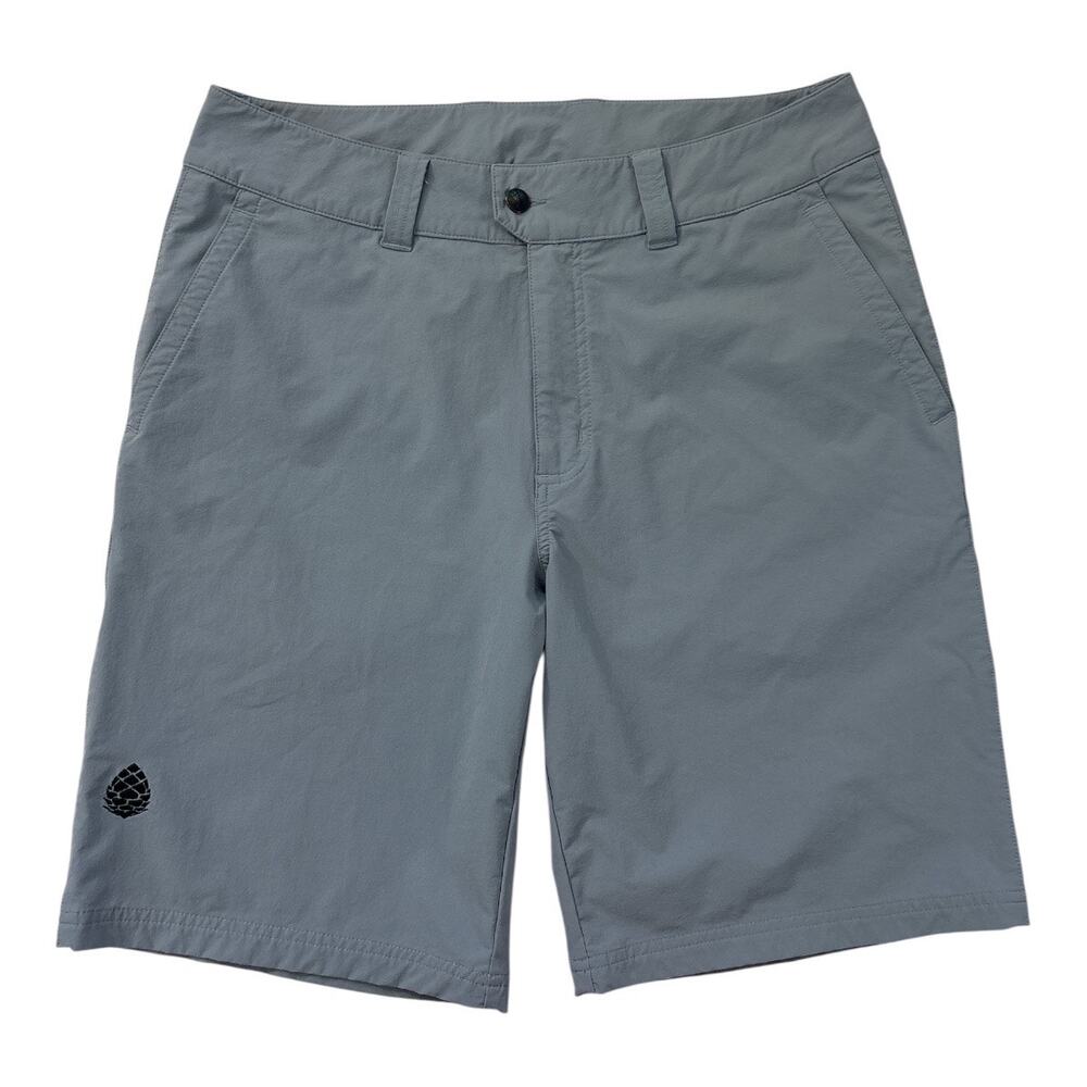 Stio Men's Coburn Shorts Gray Size 34 Chino 10" Inseam Outdoor Gorpcore